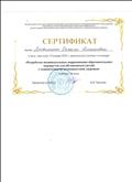 Сертификат  участия в семинаре " Разработка индивидуальных коррекционно-образазовательных маршрутов для обучающихся с ОВЗ"
